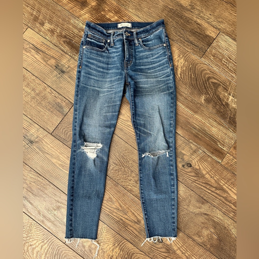 Madewell 9 in high rise skinny skinny crop